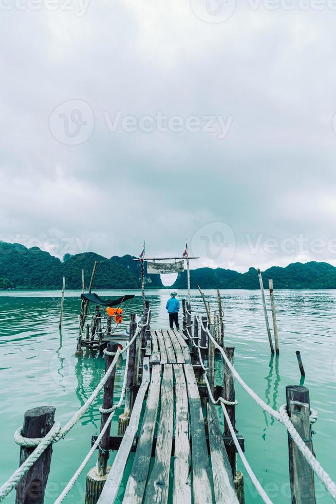 Talet Bay in Khanom, Nakhon Sri Thammarat, Thailand foto