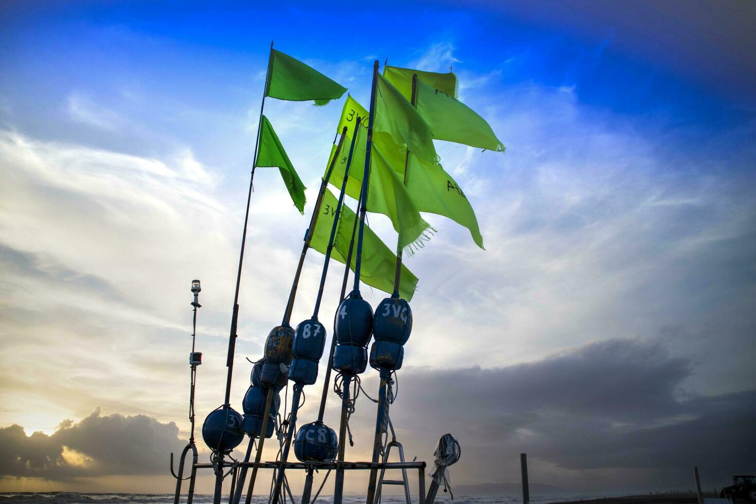 Flagge zum Angeln foto