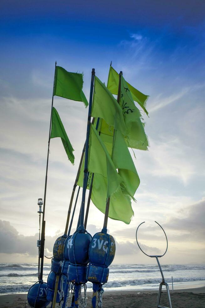 Flagge zum Angeln foto