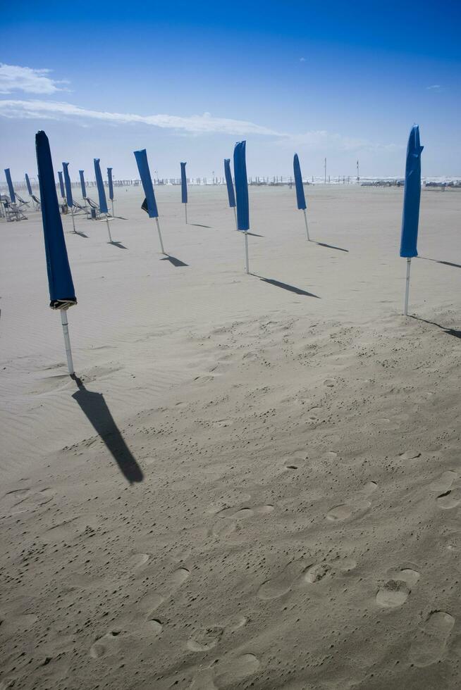 viareggio das Strand im Herbst foto