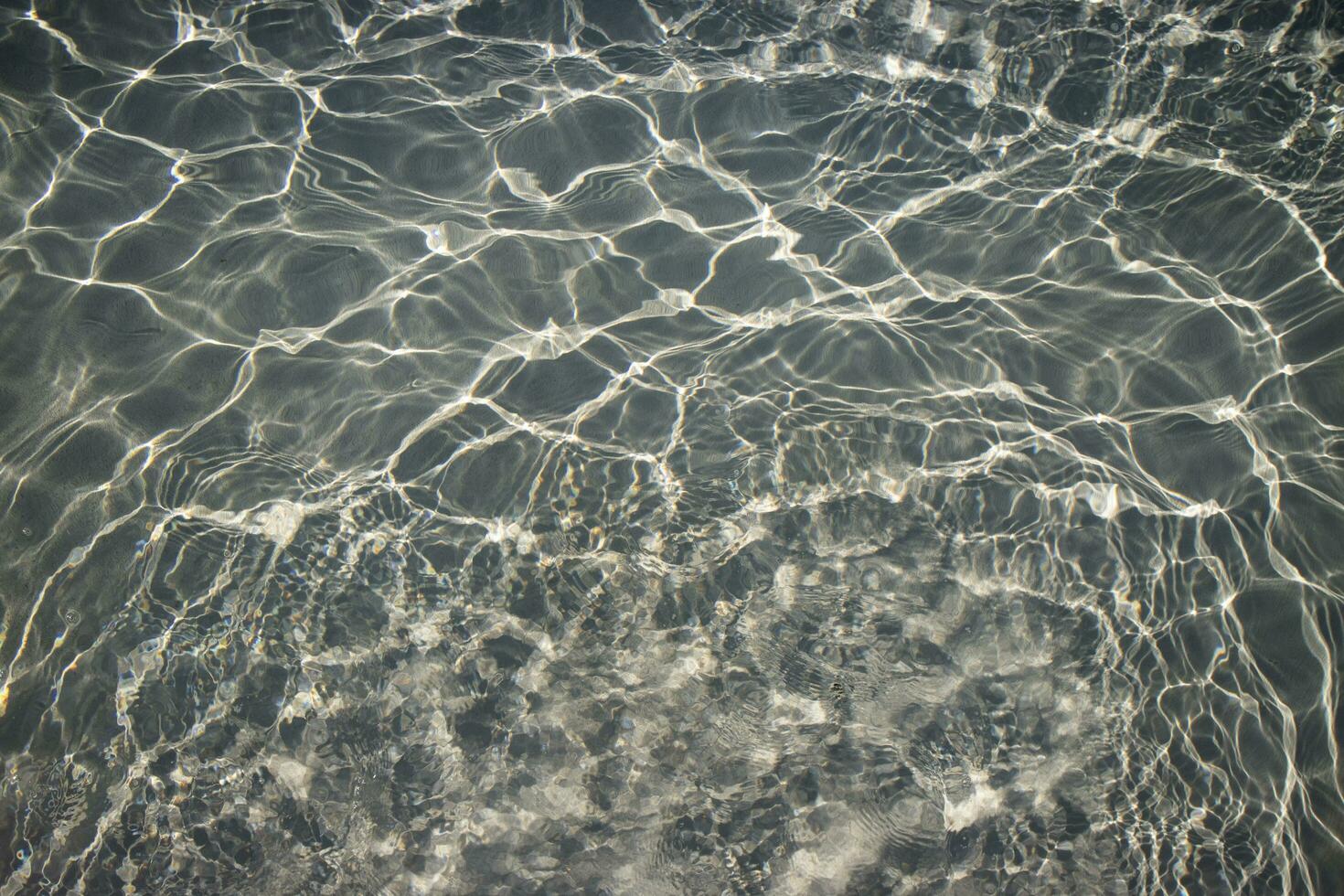 Betrachtung im grau Wasser foto