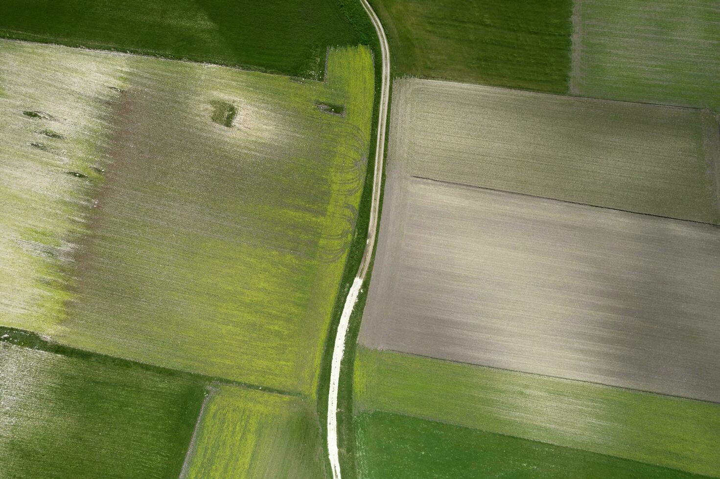 das geografisch Komposition von das kultiviert Felder foto