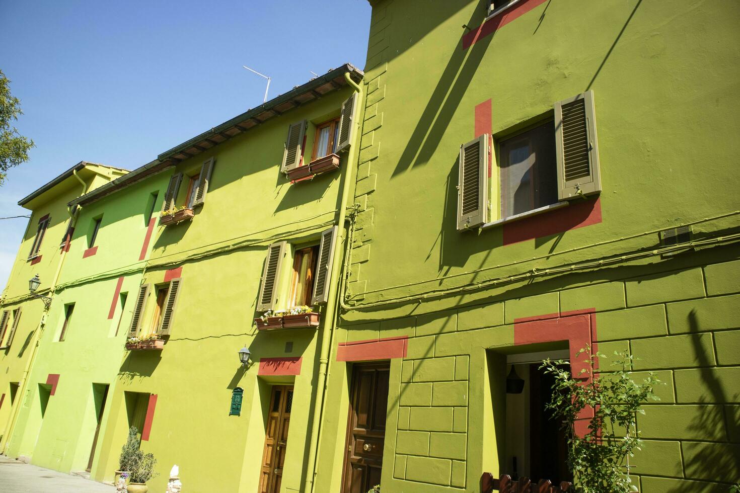 im das bunt Straßen von Ghizzano pisa Italien foto