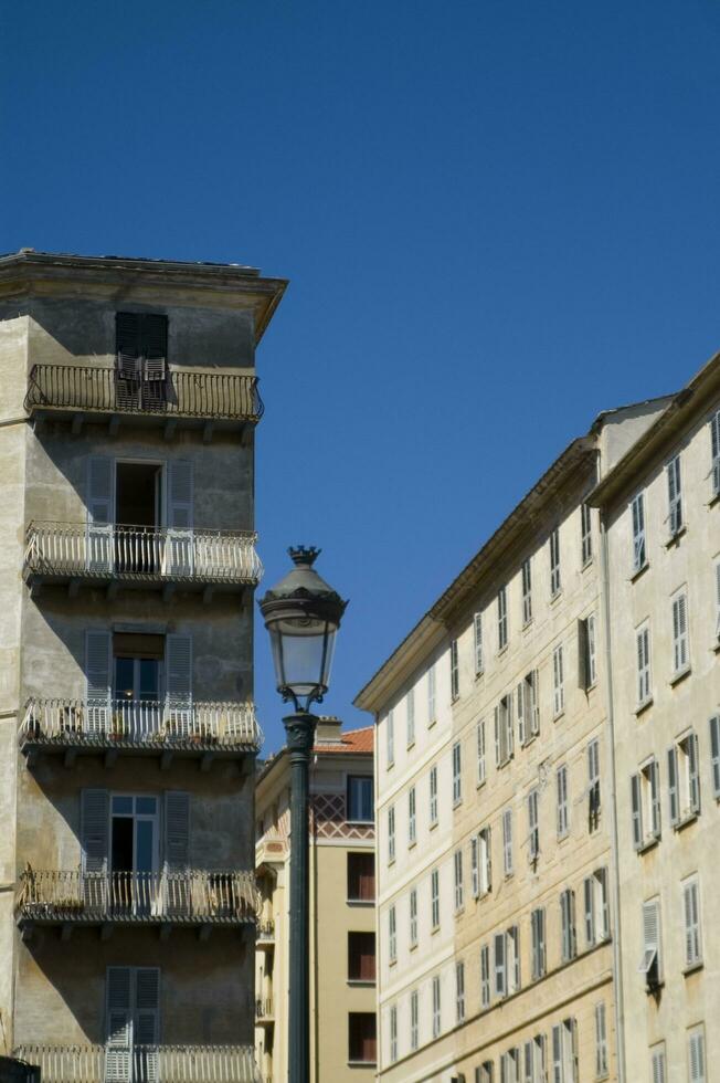 fotografisch Aussicht von das Stadt von Bastia Frankreich foto