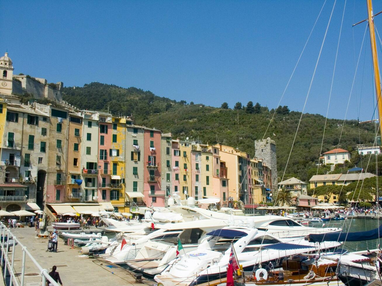 das Strand Dorf von portovenere Ligurien Italien foto