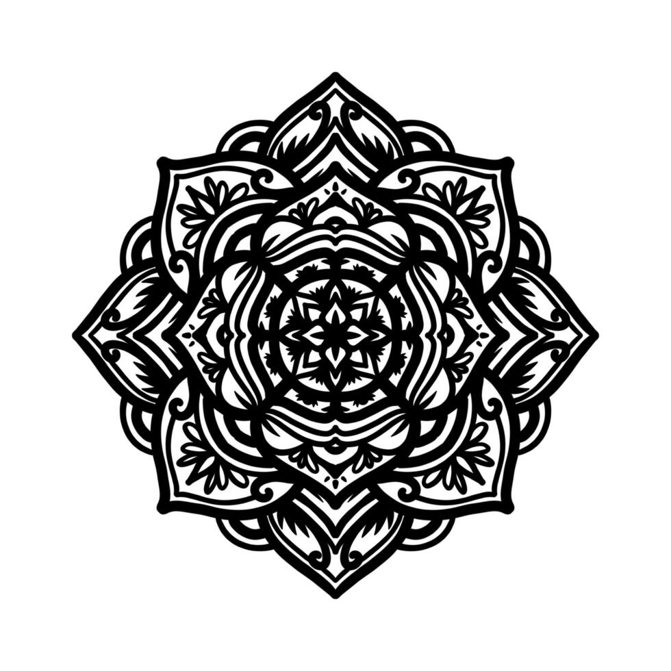 Mandalas zum Färbung Buch. dekorativ runden Ornamente. ungewöhnlich Blume Form. orientalisch Muster, Illustration, Mandala Muster. weben Design Elemente. foto