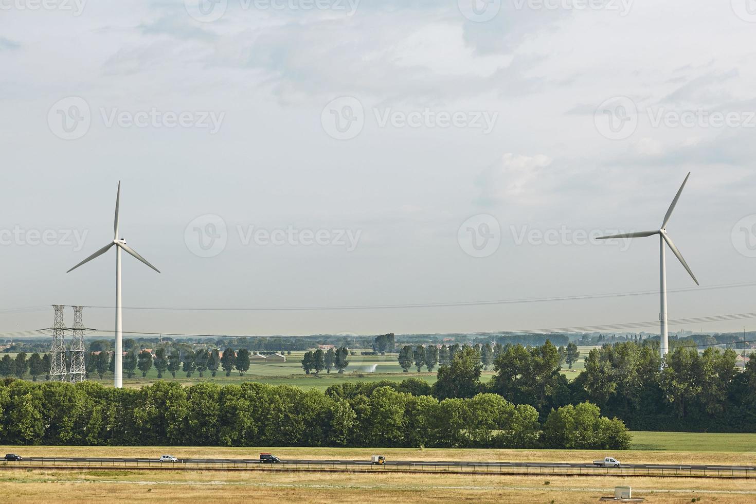 Windmühlen als Windkraftanlagen in den Niederlanden foto