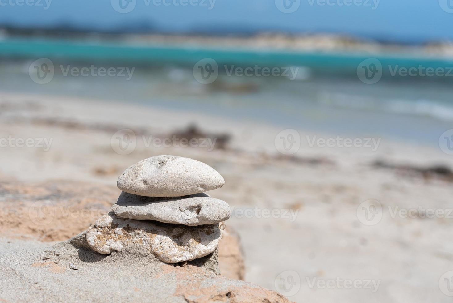 Strand von Ses Illetes auf Formentera, Balearen in Spanien. foto