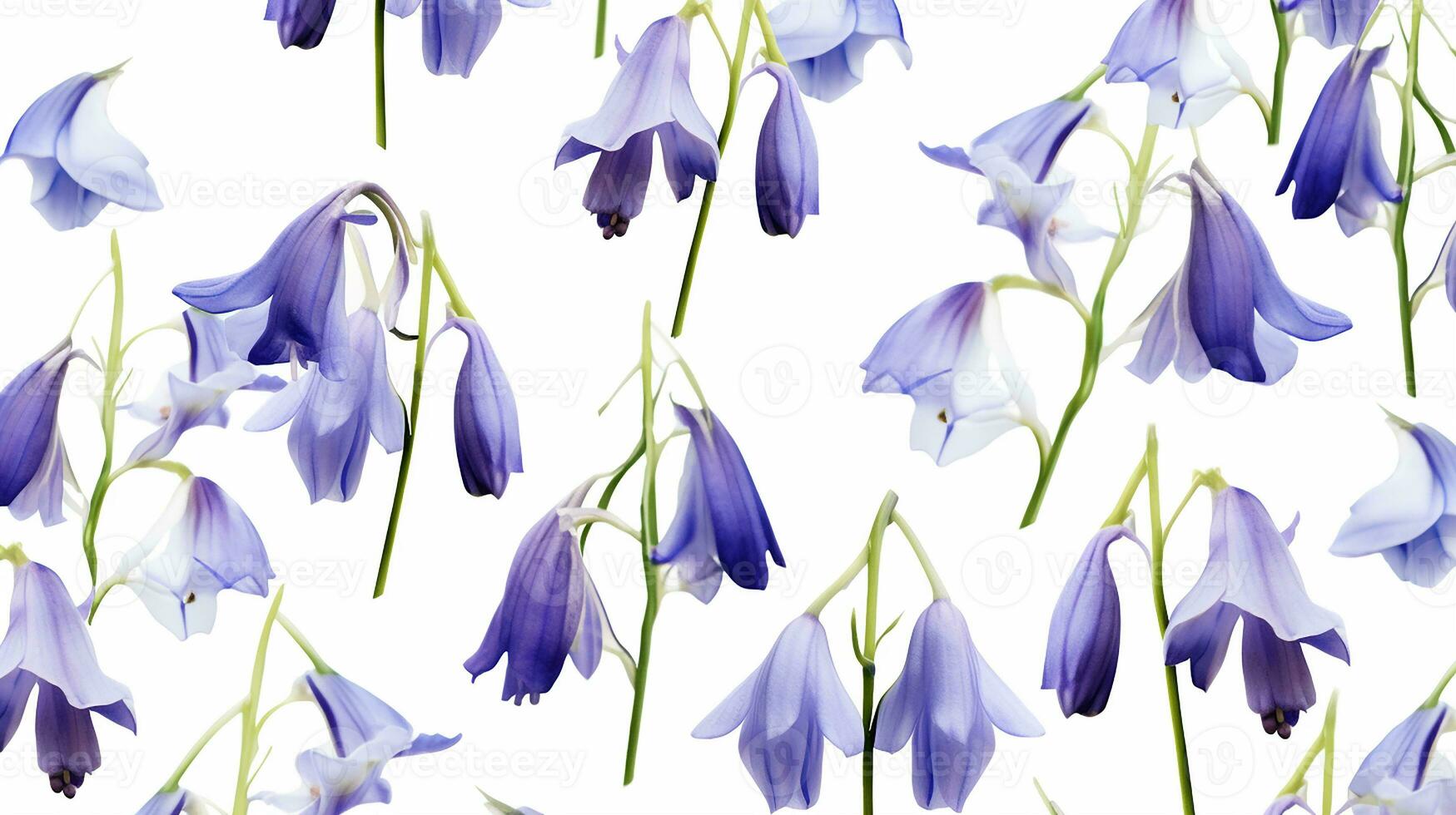 Glockenblume Blume Muster Hintergrund. Blume Hintergrund Textur. generativ ai foto