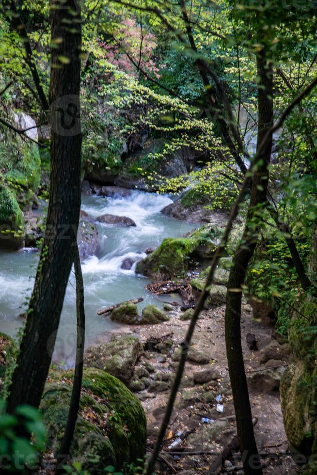 Brücke des Stiermarmorwasserfalls foto