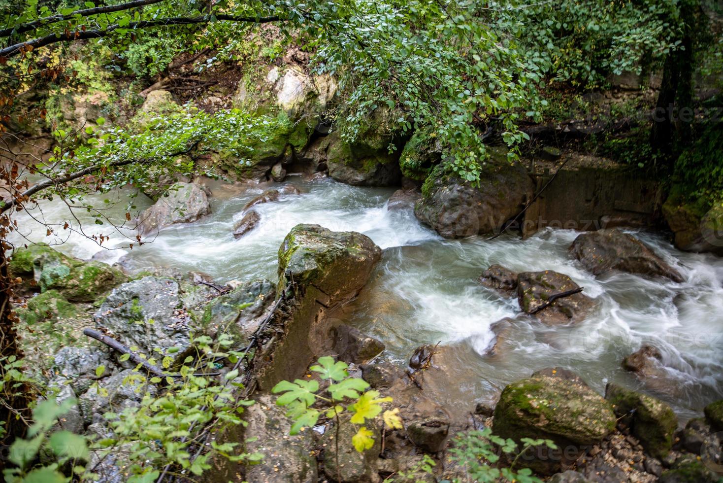 Brücke des Stiermarmorwasserfalls foto