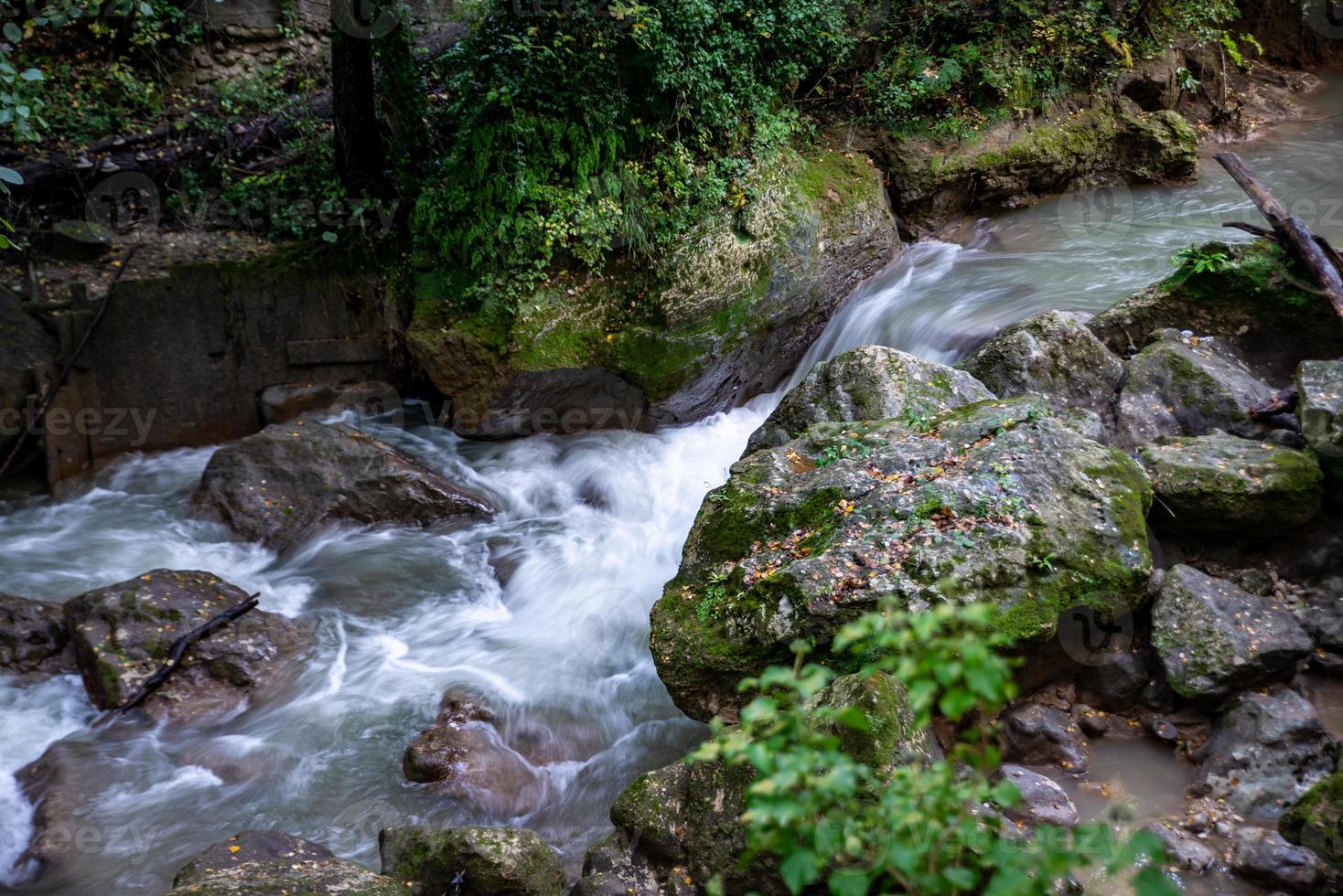 Brücke des Stiermarmorwasserfalls foto