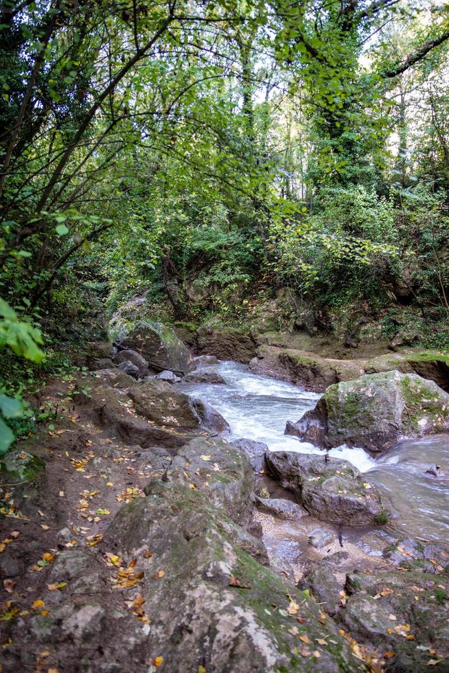 Brücke des Stiermarmorwasserfalls foto