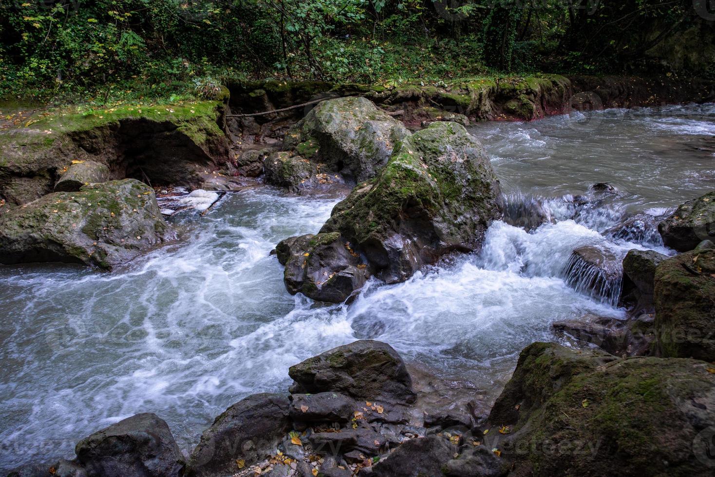 Brücke des Stiermarmorwasserfalls foto