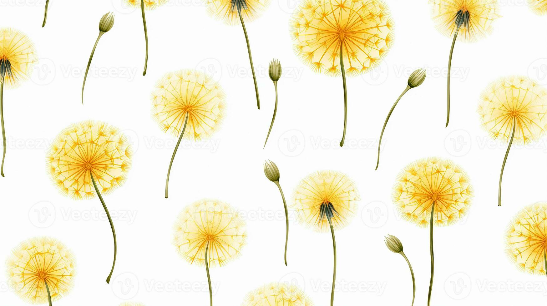 Löwenzahn Blume gemustert Hintergrund. Blume Textur Hintergrund. generativ ai foto