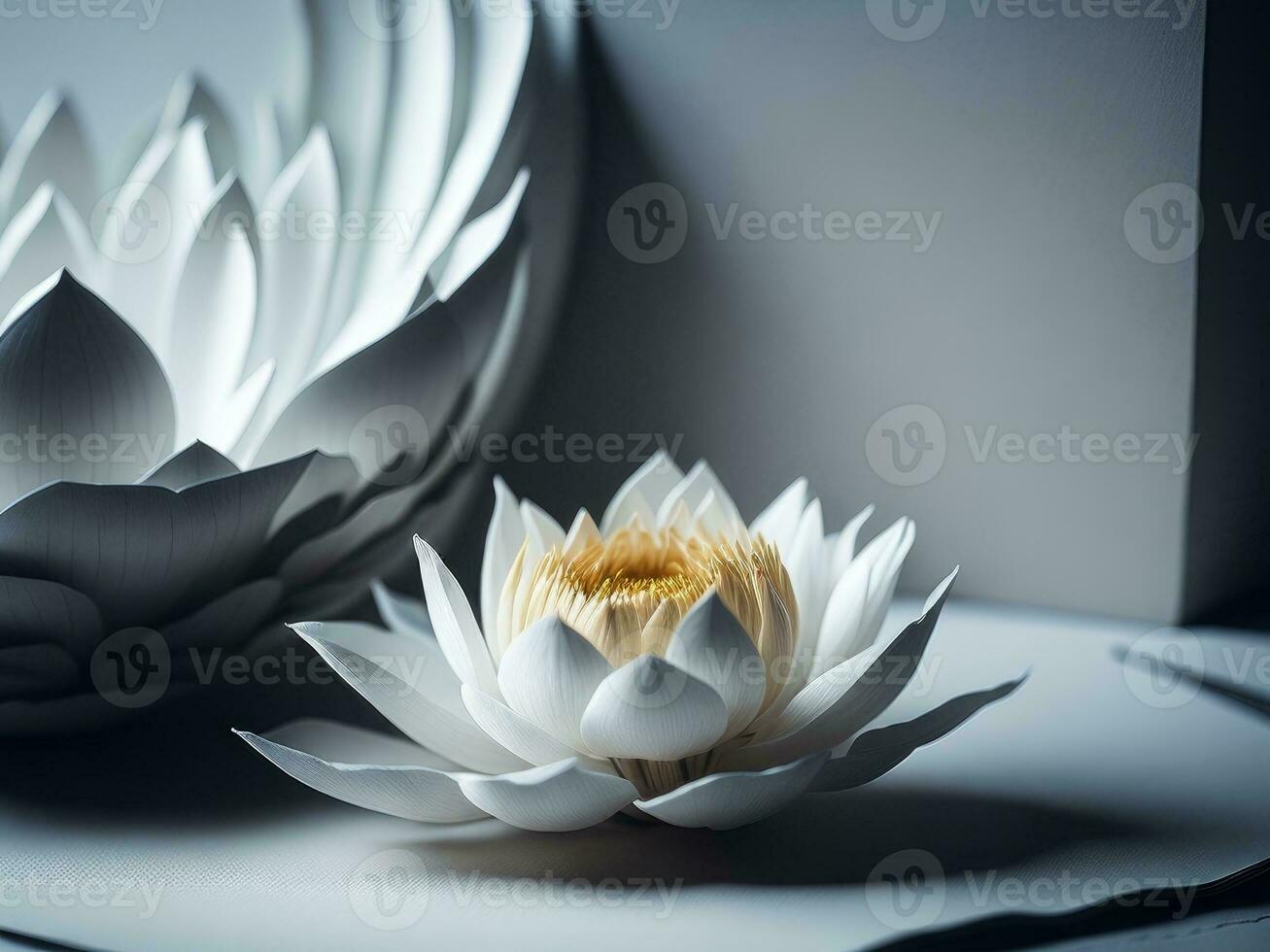 Buddhismus Religion Hintergrund mit Lotus, ai erzeugt foto