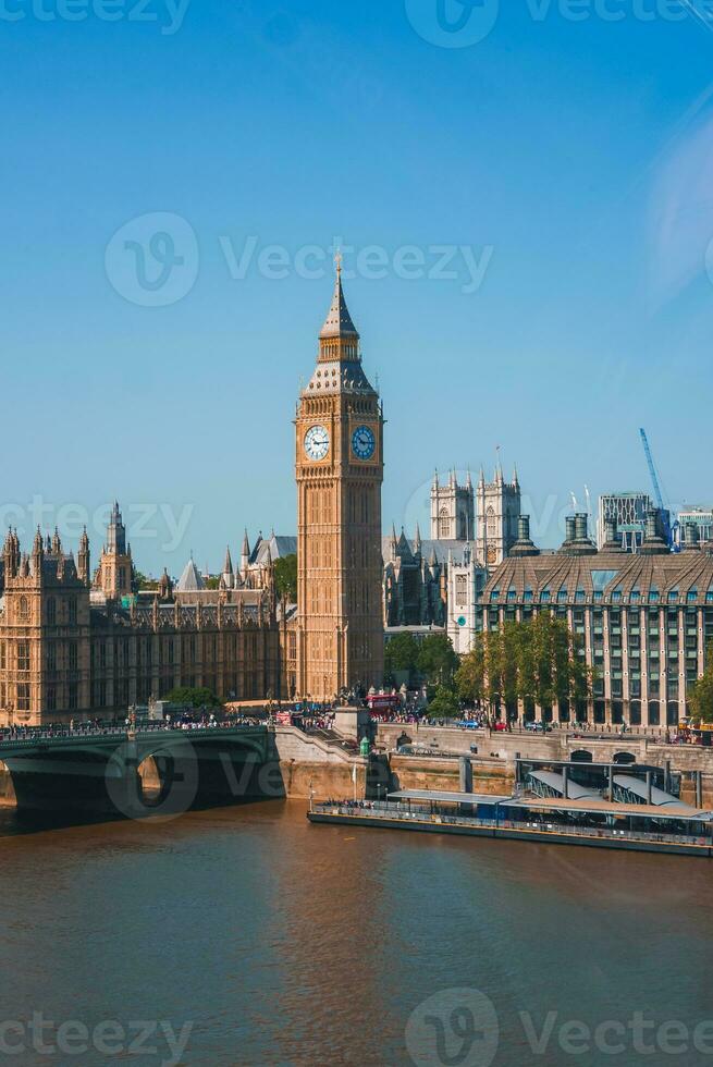 groß ben und Westminster Brücke im London foto