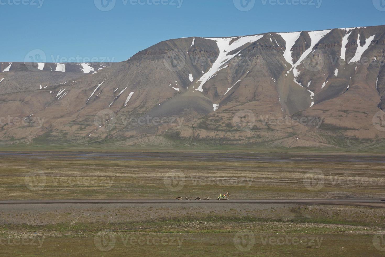 Landschaft in der Nähe von Longyearbyen, Spitzbergen, Norwegen foto