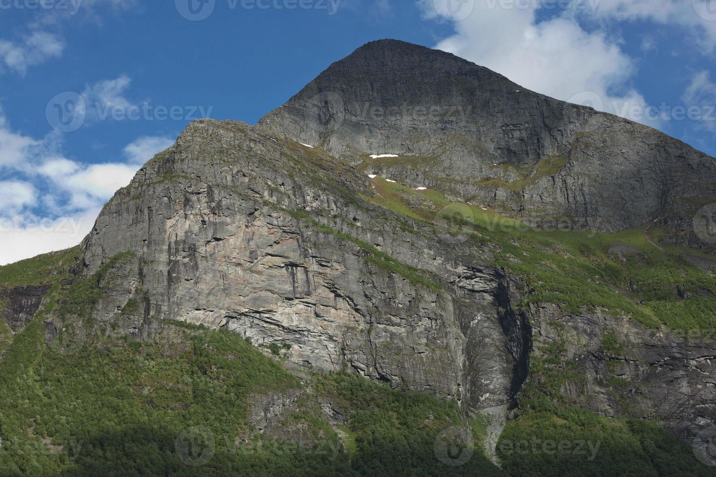 Landschaft am Geiranger Fjord in Norwegen foto