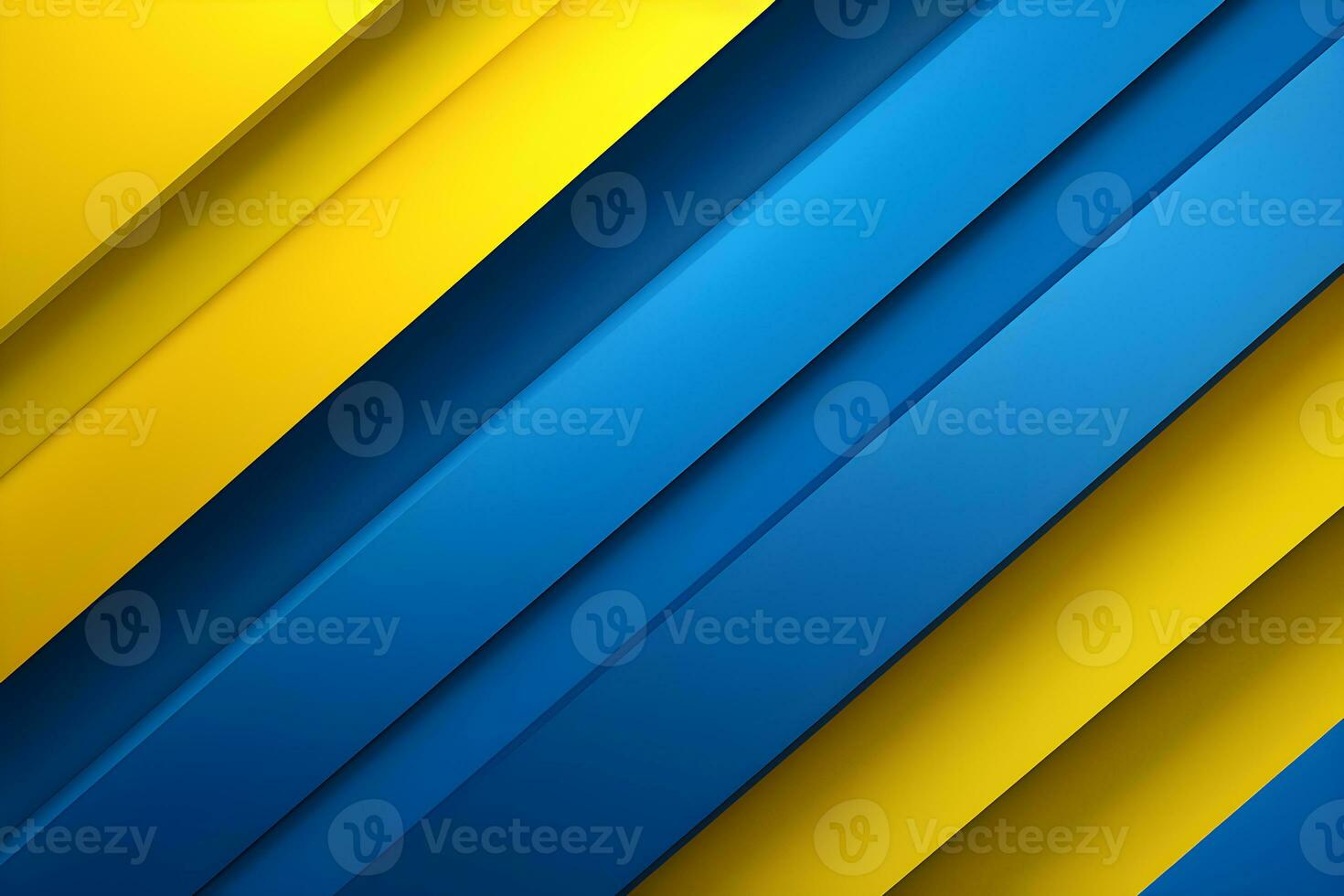 Gelb und Blau abstrakt Hintergrund. subtil abstrakt Hintergrund, blass geometrisch Muster. ai generieren foto