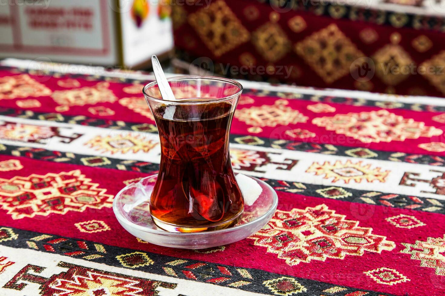 Türkisch Tee Nahansicht oben Aussicht foto