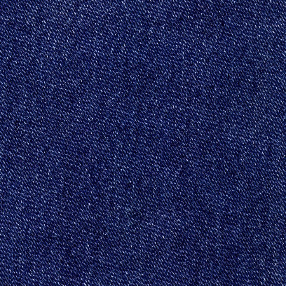 blaues Denim-Quadrat, Hintergrund aus strukturiertem Jeansmaterial foto