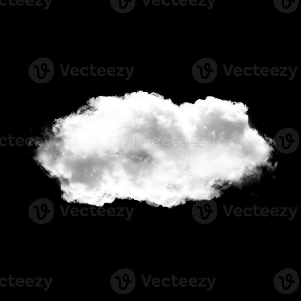 Wolke gestalten isoliert Über schwarz Hintergrund foto