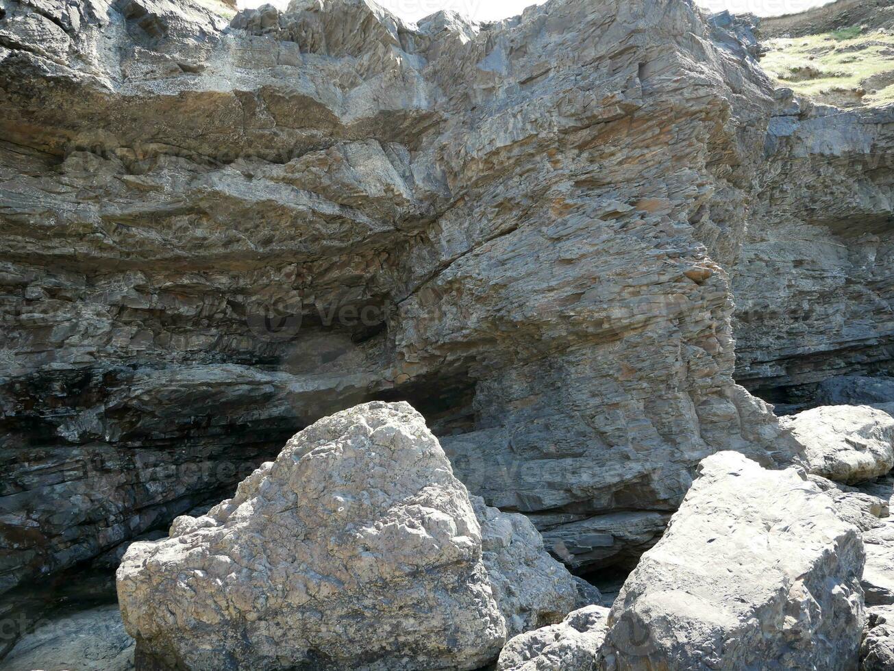 Klippen und Hügel, Felsen Schlucht, Schönheit im Natur. Ferien Reise Hintergrund foto