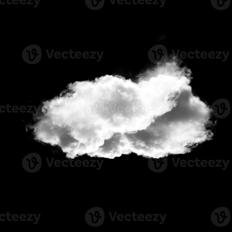 Weiß Wolke gestalten isoliert Über Weiß Hintergrund foto