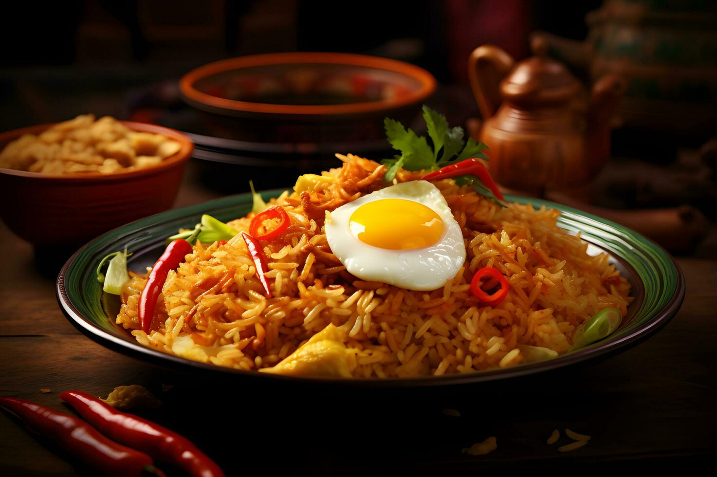 nasi goreng ein köstlich indonesisch Essen foto