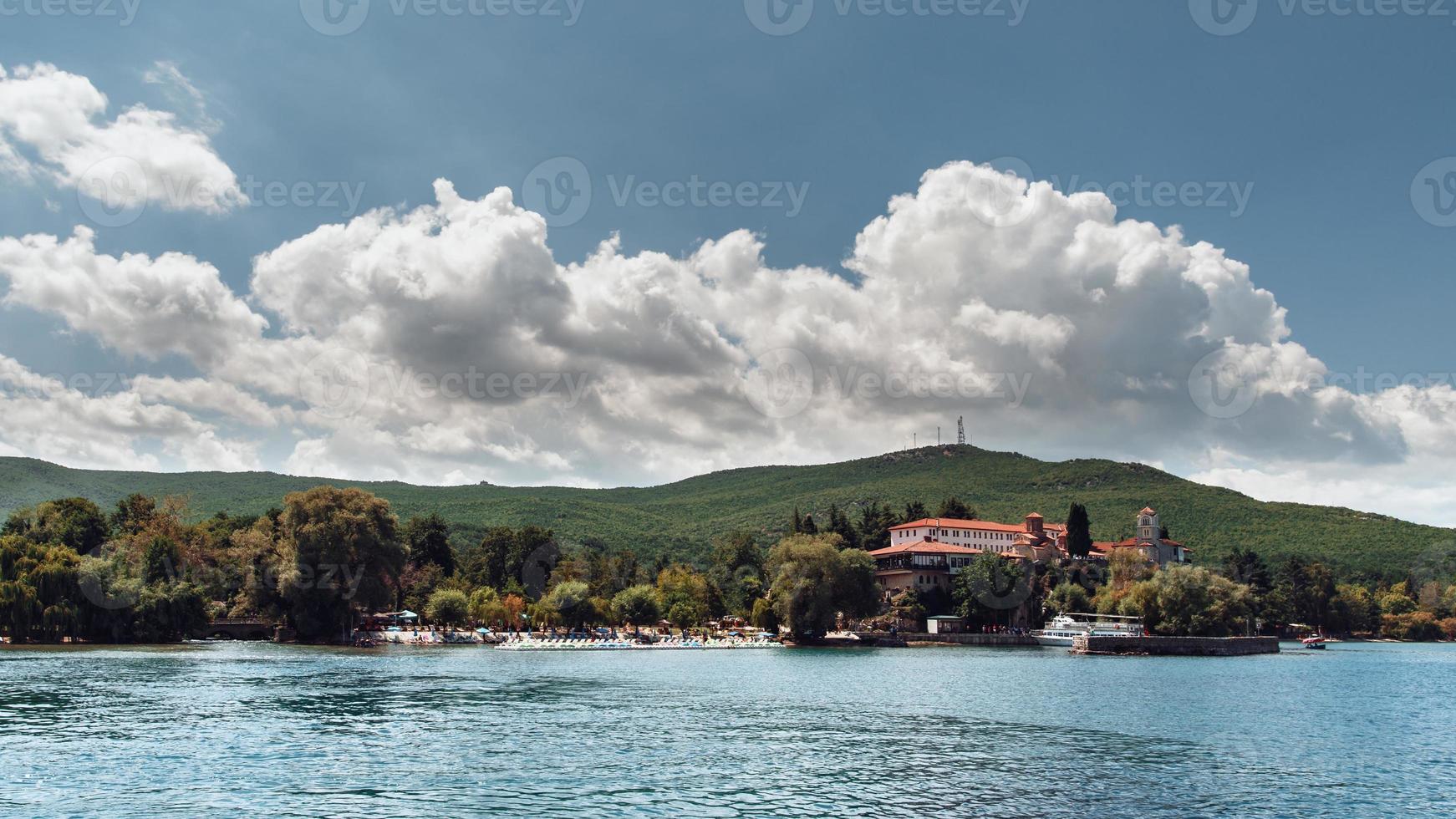 Kloster Saint Naum oder Sveti Naum ist ein östliches orthodoxes Kloster in der Nähe der Stadt Ohrid in Nordmazedonien foto