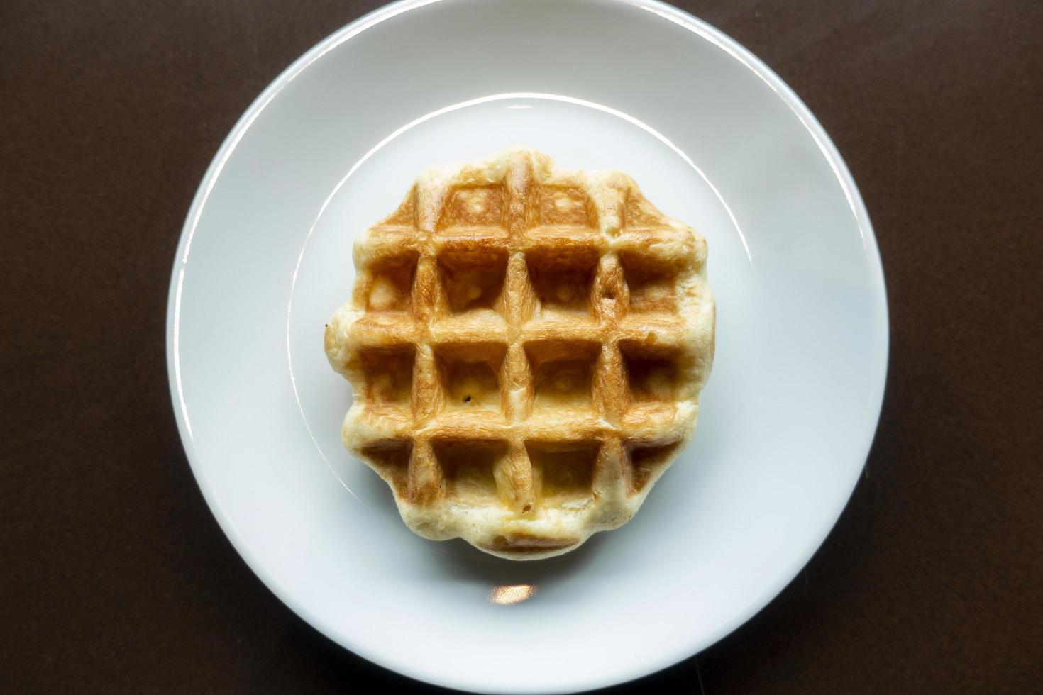 Waffel im Teller foto