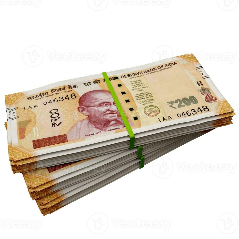 Neu indisch Währung 2000-500-200-50-20-10 zum Hintergrund und Andere foto