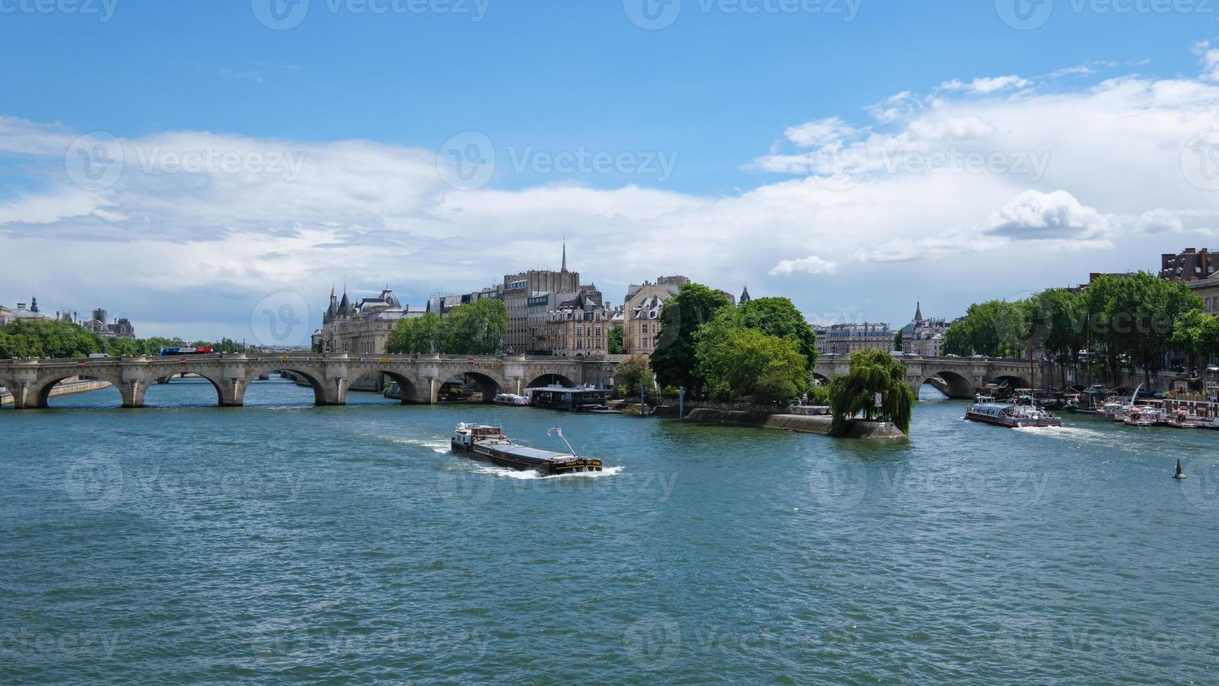 ansicht von paris von pont neuf paris frankreich foto