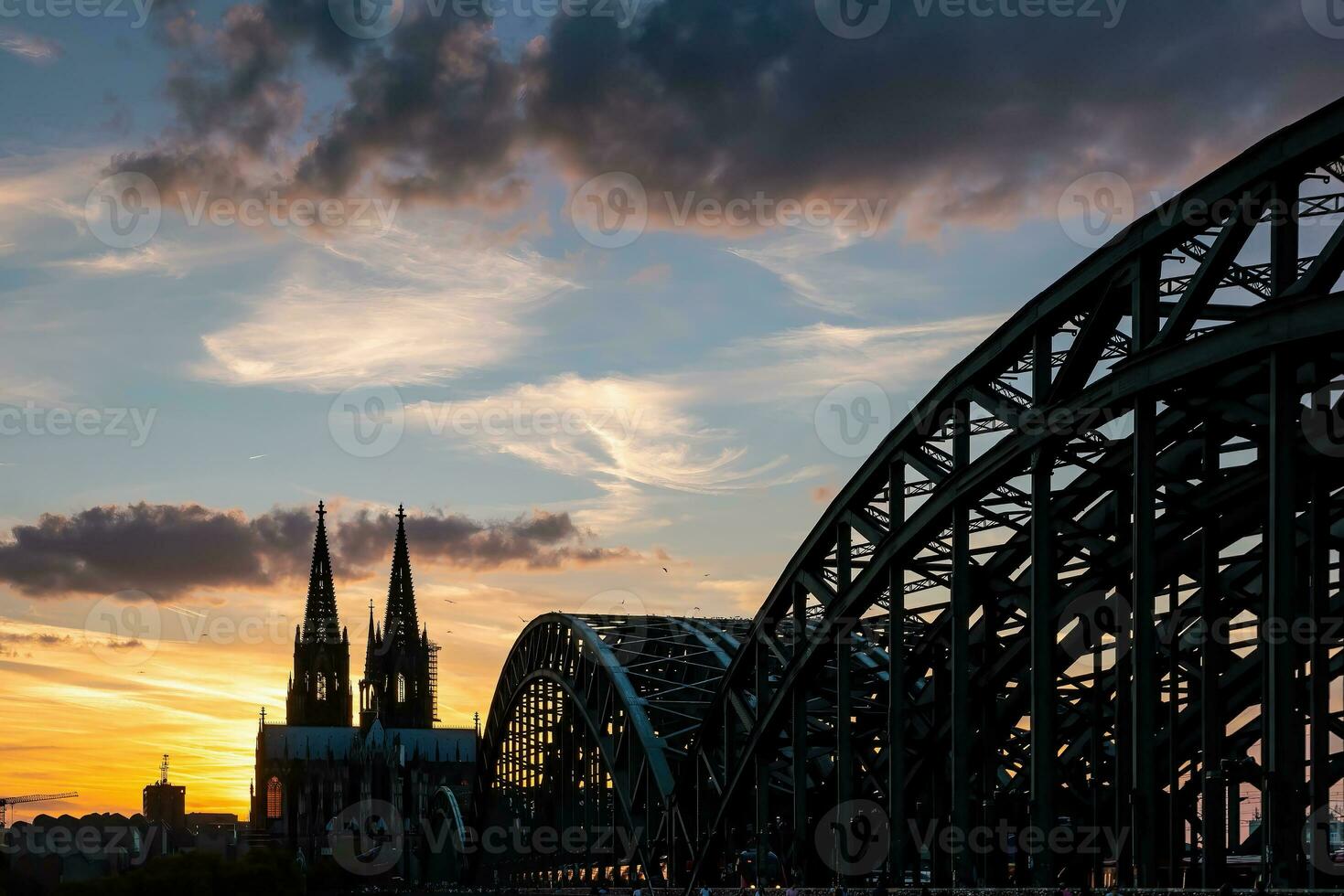 Innenstadt Köln Stadt Horizont, Stadtbild von Deutschland foto