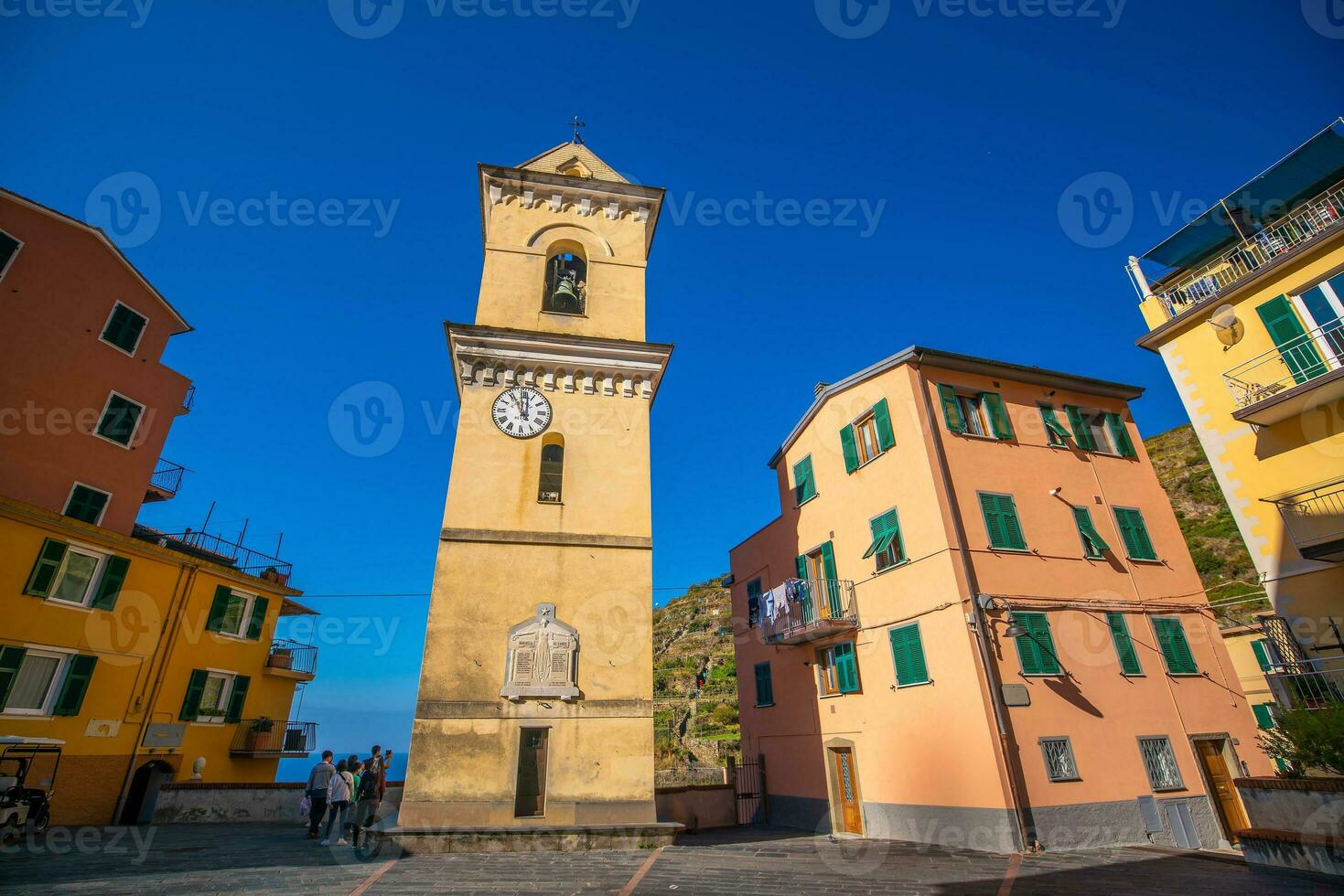 bunt Stadtbild von Gebäude Über Mittelmeer Meer, Europa, cinque terre im Italien foto