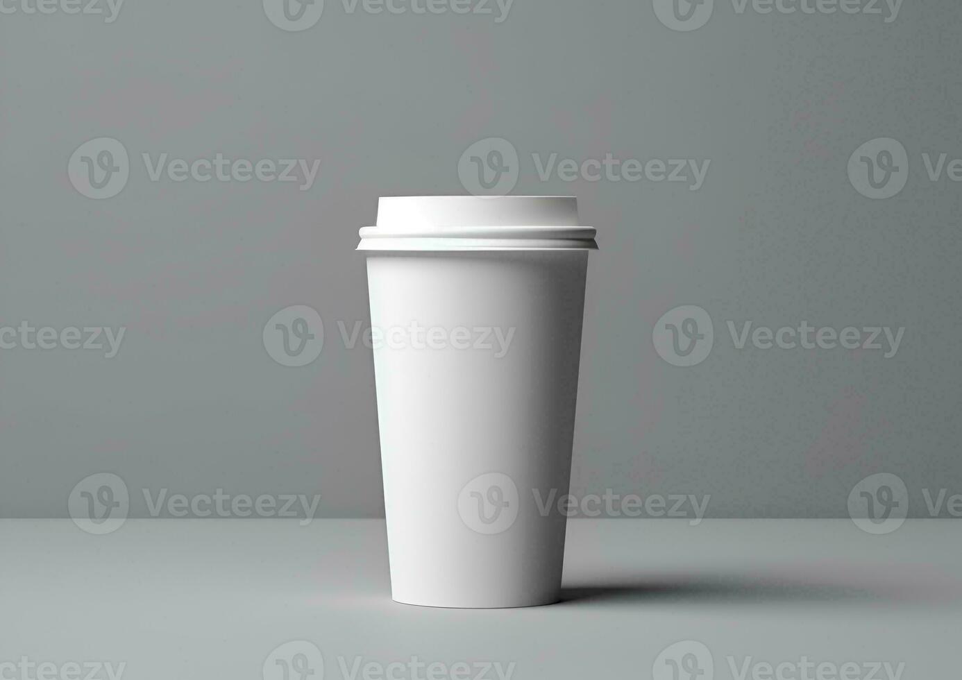 Kaffee Papier Tasse Attrappe, Lehrmodell, Simulation leer Kaffee Papier Becher spotten oben Startseite foto