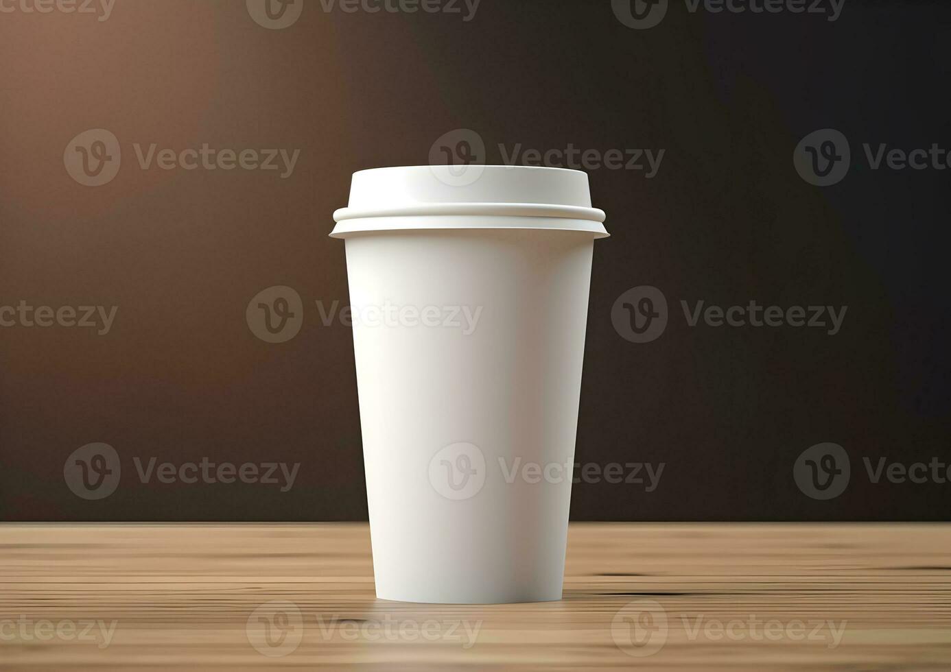 Kaffee Papier Tasse Attrappe, Lehrmodell, Simulation leer Kaffee Papier Becher spotten oben Startseite foto