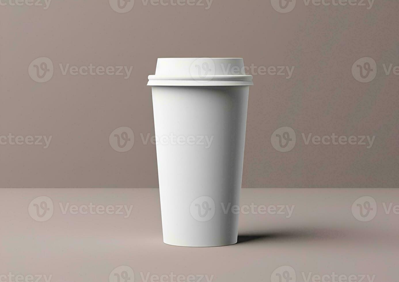Kaffee Papier Tasse Attrappe, Lehrmodell, Simulation leer Kaffee Papier Becher spotten oben Startseite foto