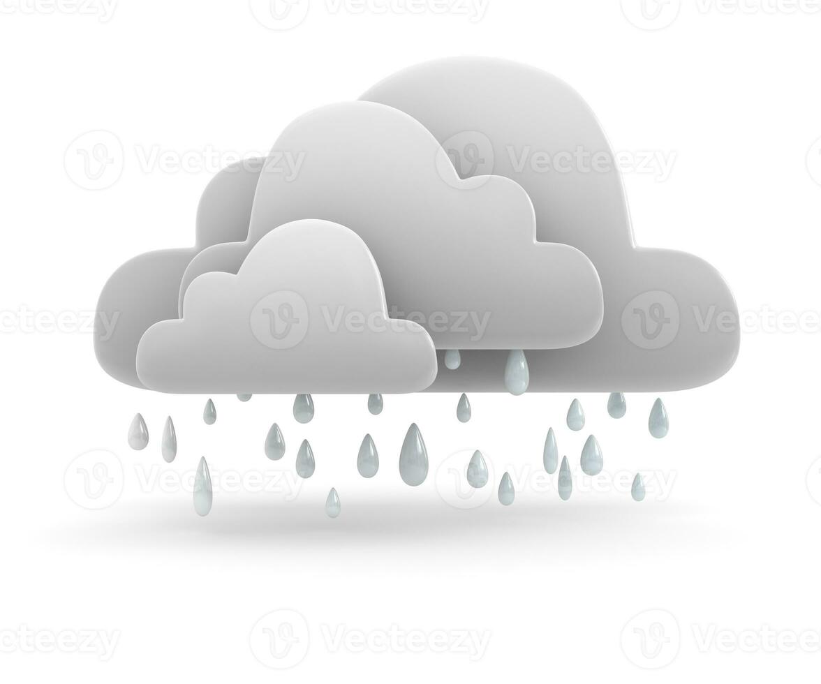 Wolken- und Regensymbol foto