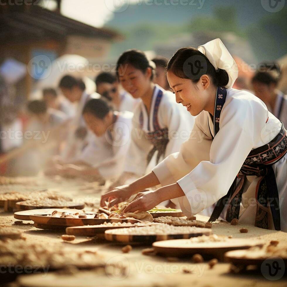 Koreanisch Feste suseok Festival foto