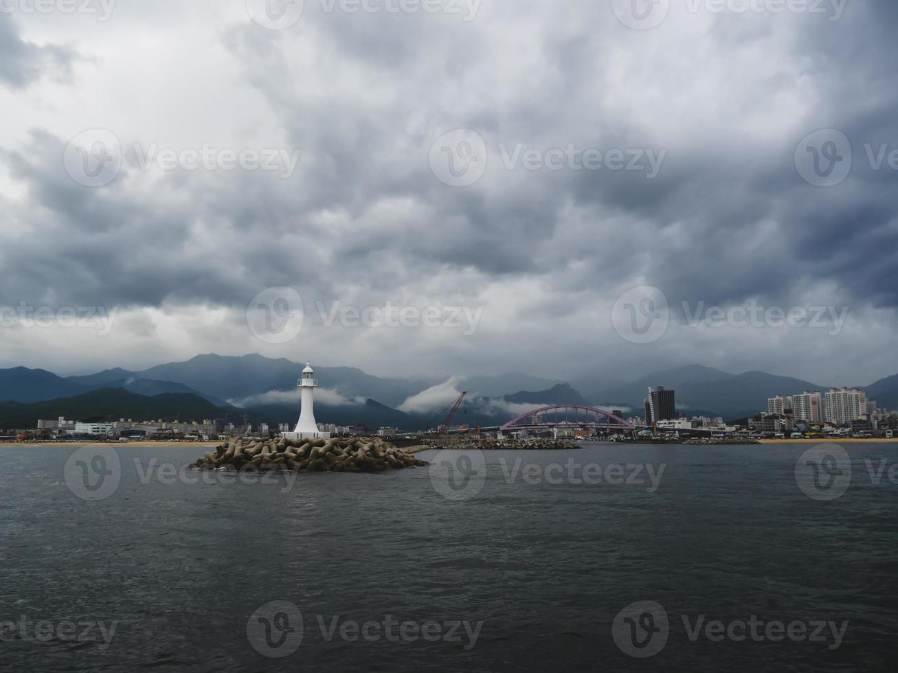 sokcho stadt vom meer, südkorea foto