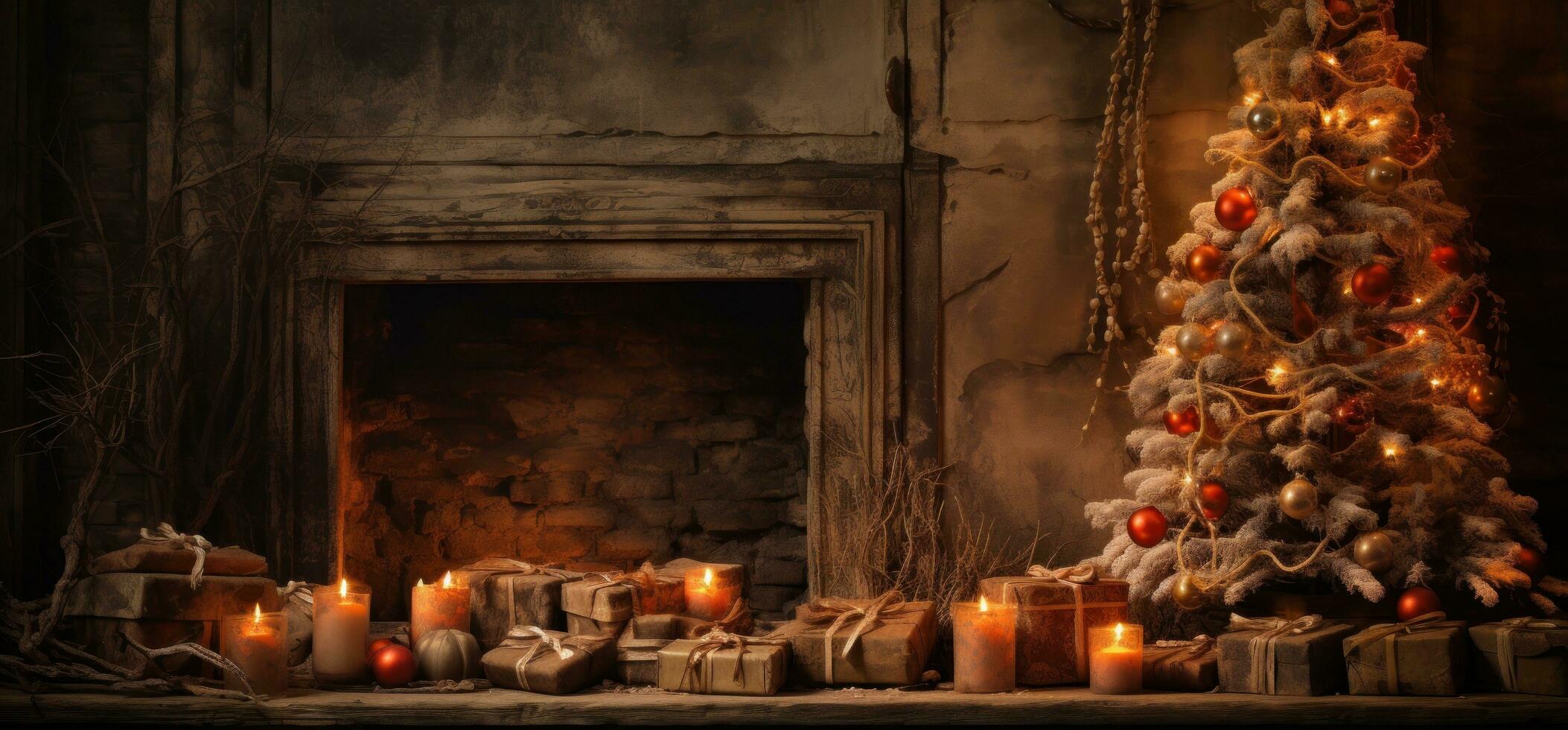 Weihnachten Baum Dekiration Hintergrund foto