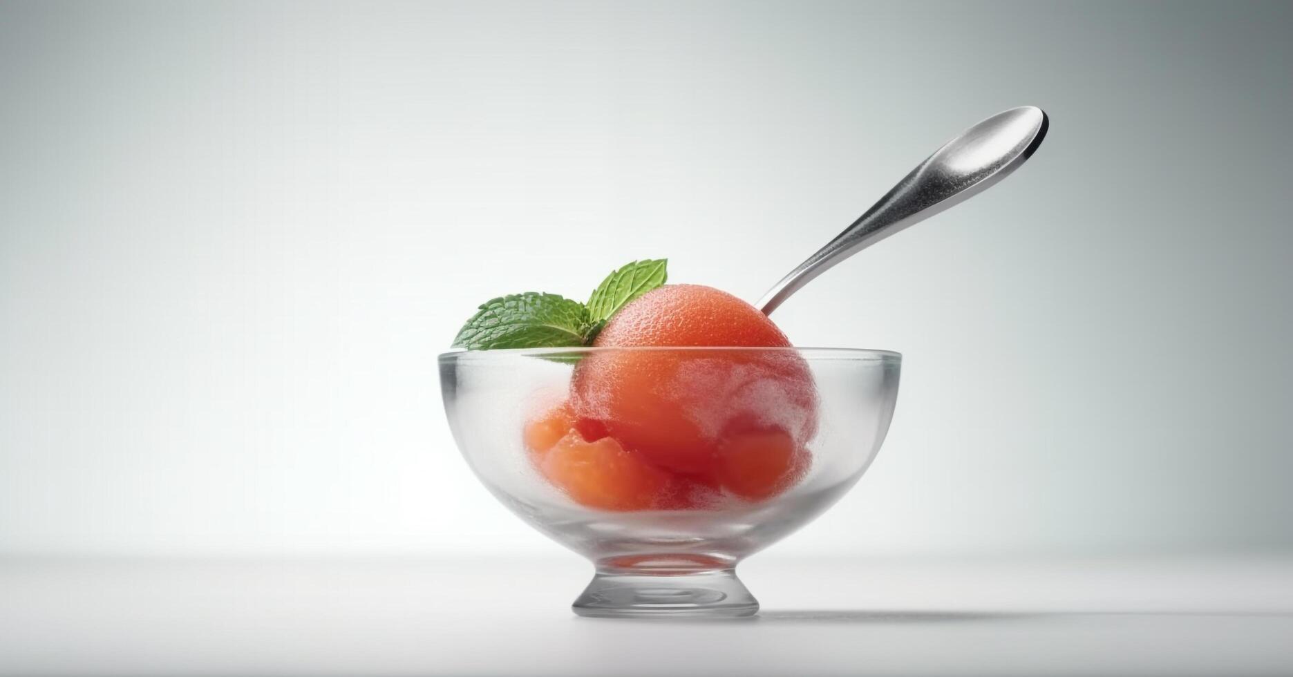 Frische und Süße im ein Schüssel von gesund Beere Dessert generiert durch ai foto