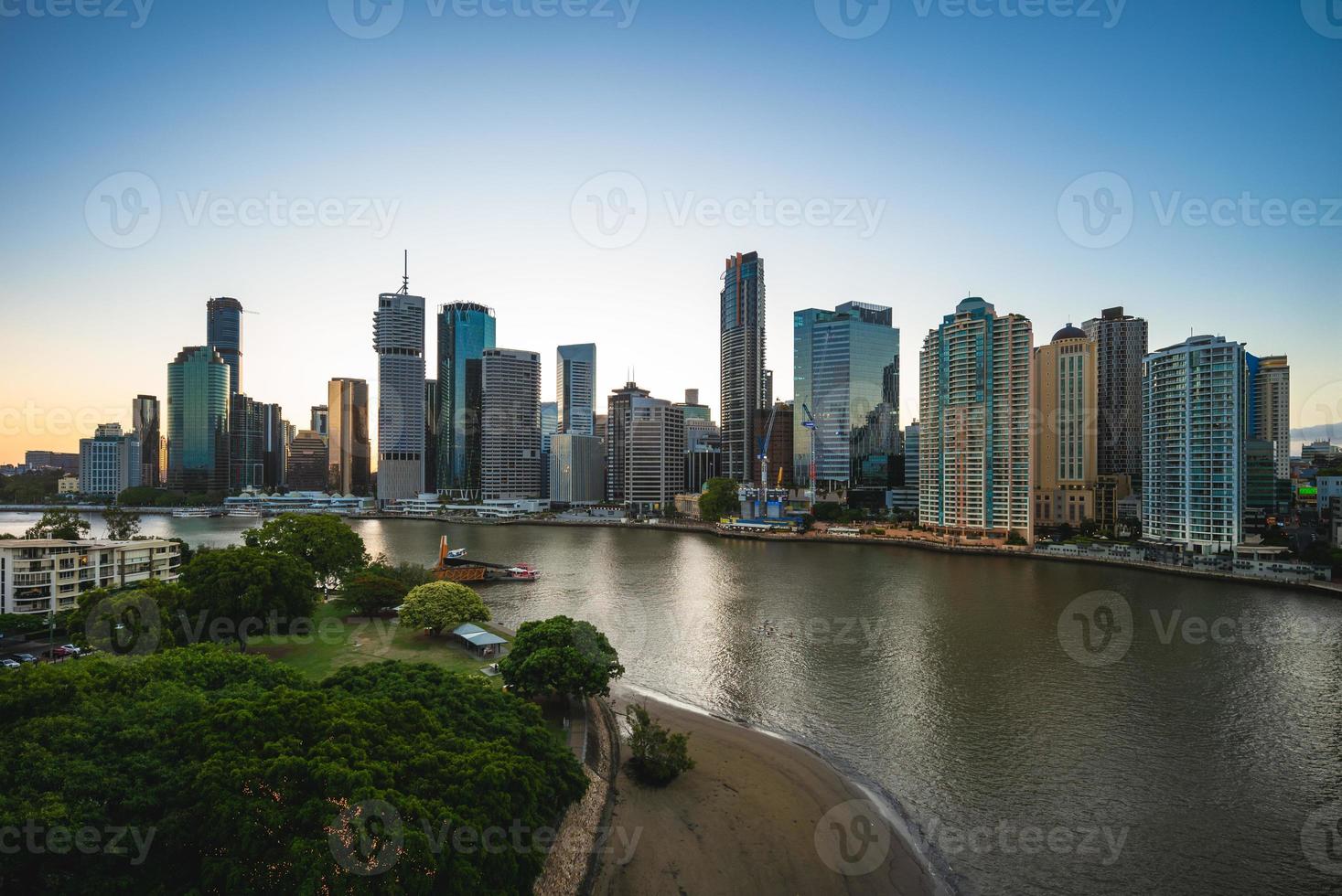 Skyline von Brisbane in Queensland, Australien foto