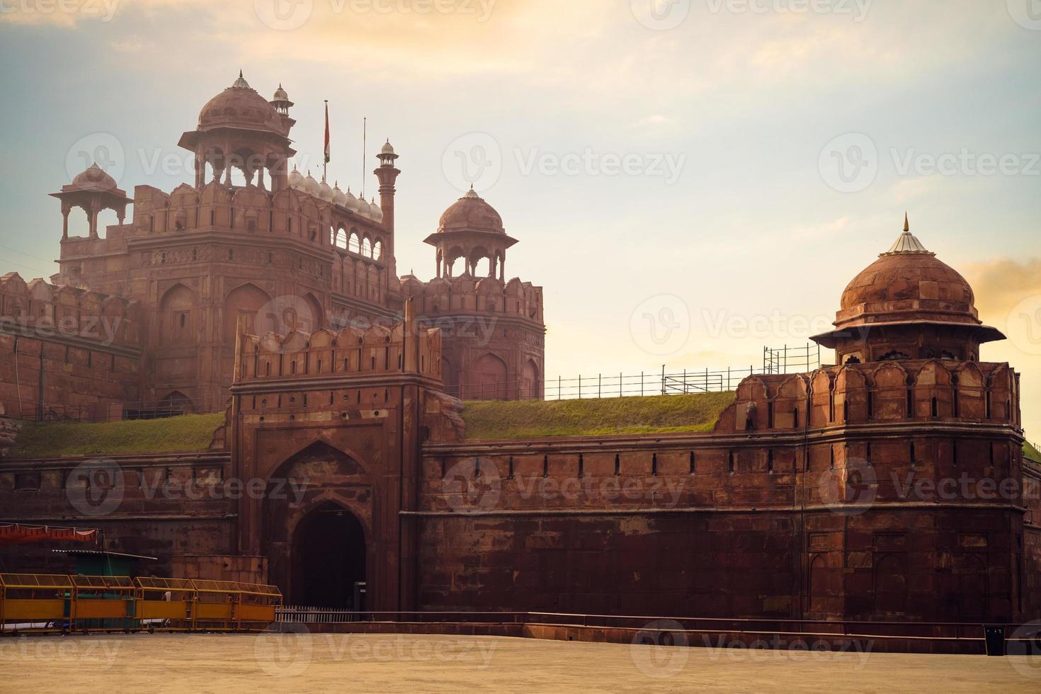 Lahori-Tor des roten Forts Lal Qila in Alt-Delhi, Indien foto