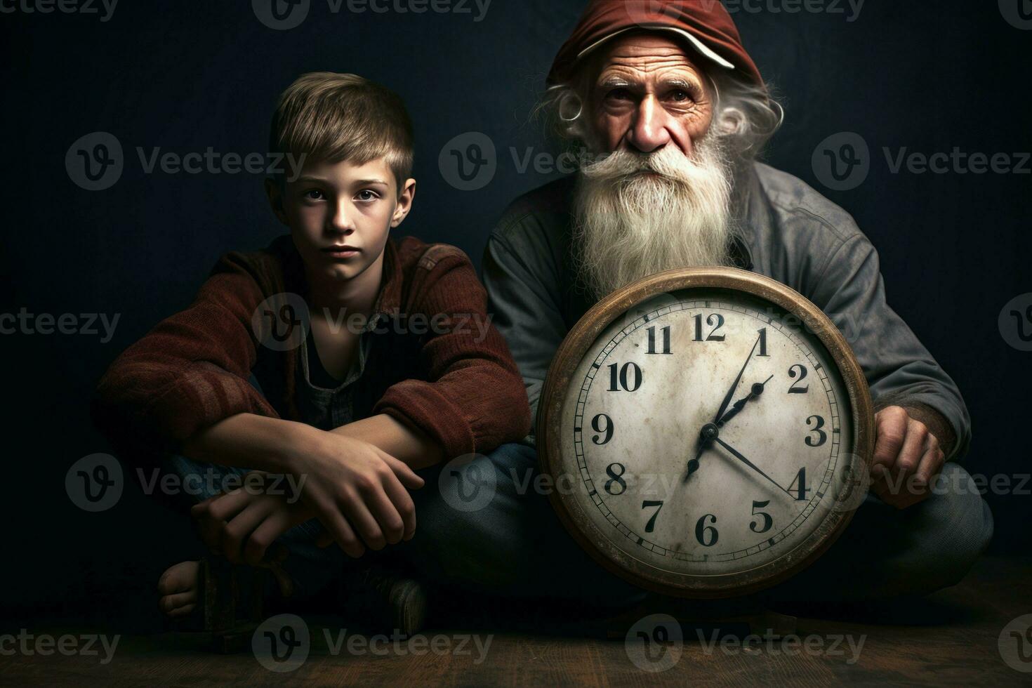 nehmen groß Uhr. generieren ai foto