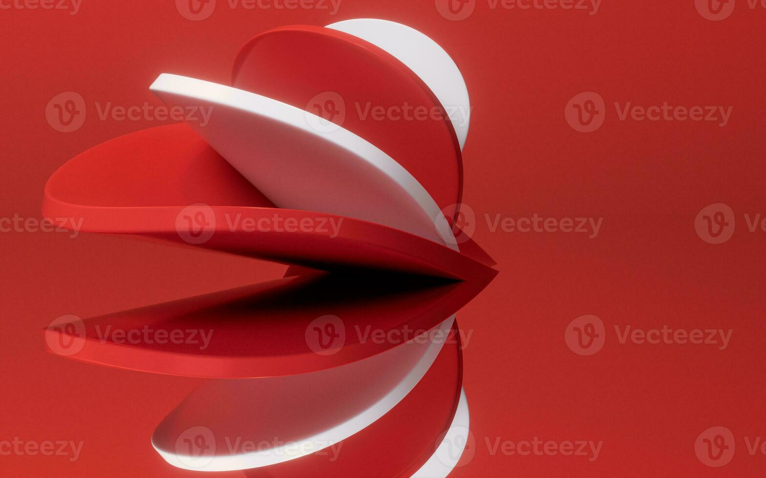 abstrakt rot Kurve Geometrie Hintergrund, 3d Wiedergabe. foto