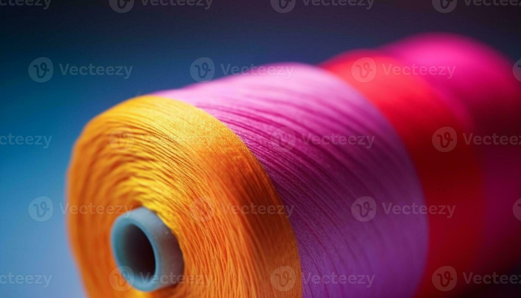 ein beschwingt Ball von multi farbig Faden zum Nähen und Stickerei generiert durch ai foto