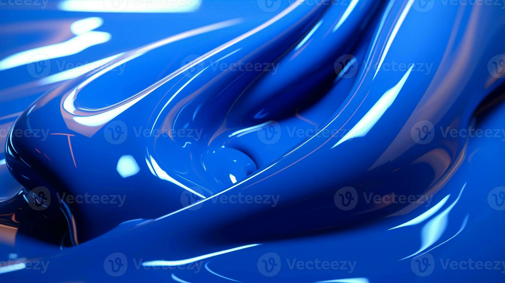 abstrakt Blau Farbe Hintergrund mit Wellen und Linien foto